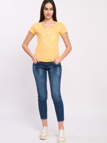 Timeout - Tricou dama maneca scurta cu imprimeu floral - Img 6