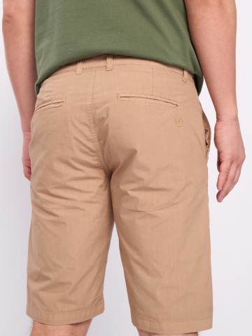 Kenvelo - Bermude barbat de culoare uniforma cu buzunare oblice - Img 3