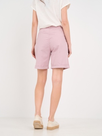 Kenvelo - Bermude dama de culoare uniforma cu detalii - Img 4