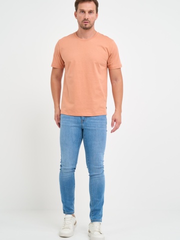 Kenvelo - Blugi barbat slim de culoare deschisa si usor decolorati - Img 8