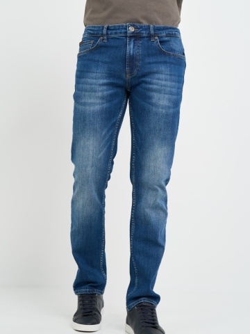 Kenvelo - Blugi barbat straight aspect decolorat