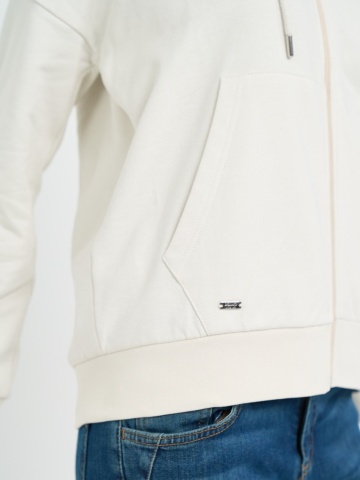 Kenvelo - Hanorac dama de culoare uniforma cu gluga - Img 3