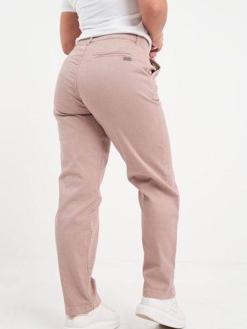 Kenvelo - Pantaloni lungi dama de culoare uniforma cu buzunare - Img 2