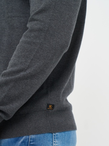 Kenvelo - Pulover barbat de culoare uniforma - Img 2