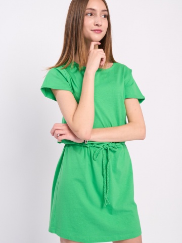 Kenvelo - Rochie dama maneca scurta de culoare uniforma