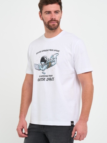Kenvelo - Tricou barbat cu imprimeu astronaut - Img 6