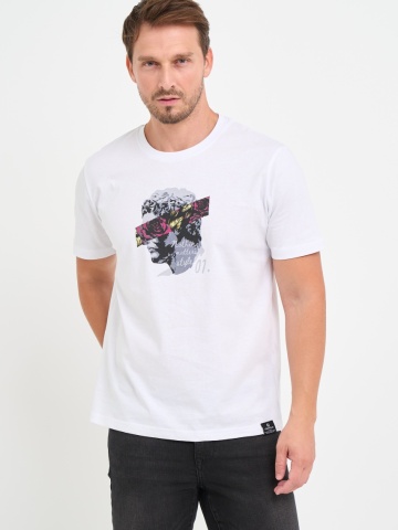 Kenvelo - Tricou barbat cu logo si detalii grafice