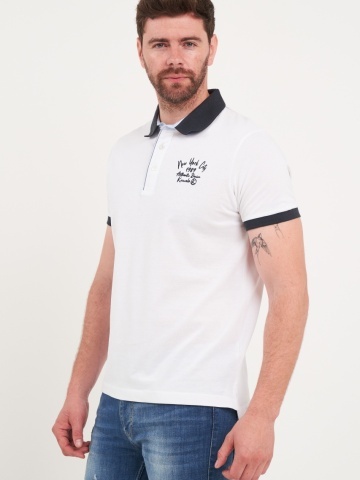 Kenvelo - Tricou barbat polo cu detalii logo - Img 5
