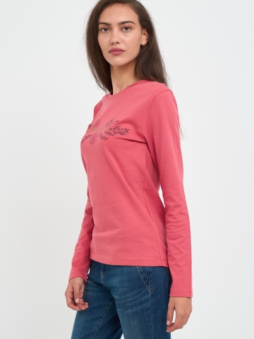 Kenvelo - Tricou dama cu maneca lunga cu imprimeu logo mentionat - Img 6