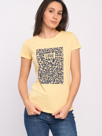 Kenvelo - Tricou maneca scurta de dama cu imprimeu text
