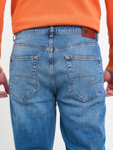 Lee Cooper - Blugi barbat super slim cu aspect decolorat - Img 3