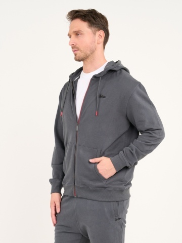 Lee Cooper - Hanorac barbat cu fermoar si detalii logo - Img 6