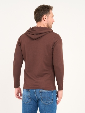 Lee Cooper - Hanorac barbat cu gluga de culoare uniforma - Img 4