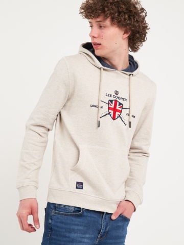 Lee Cooper - Hanorac barbat cu gluga si imprimeu logo - Img 3