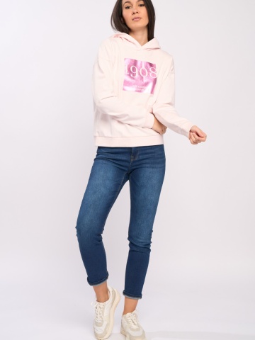 Lee Cooper - Hanorac dama cu gluga si imprimeu - Img 6