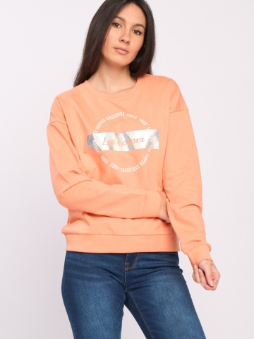Lee Cooper - Hanorac dama cu imprimeu logo fara gluga