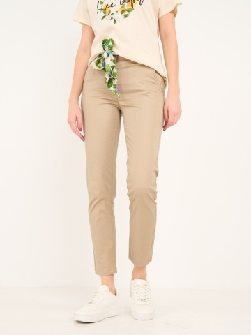 Lee Cooper - Pantaloni lungi dama de culoare uniforma cu detalii - Img 7