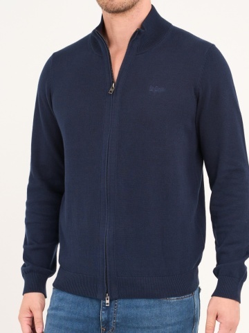 Lee Cooper - Pulover barbat cu fermoar de culoare uniforma - Img 4