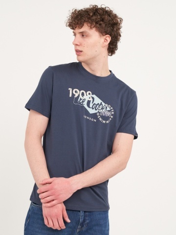 Lee Cooper - Tricou barbat cu maneca scurta si imprimeu grafic