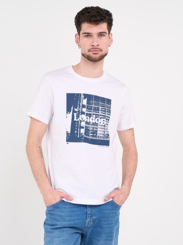 Lee Cooper - Tricou barbat cu maneca scurta si imprimeu grafic