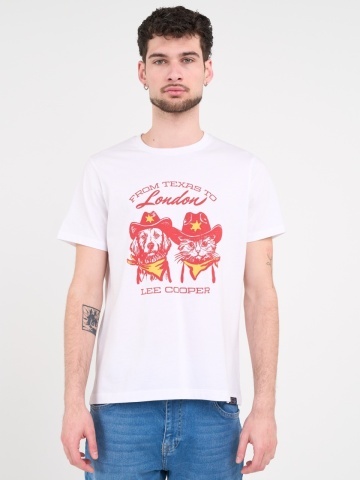 Lee Cooper - Tricou barbat cu maneca scurta si imprimeu