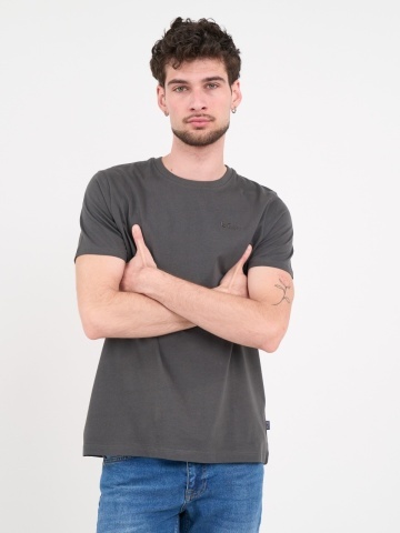 Lee Cooper - Tricou barbat de culoare uniforma cu detalii logo - Img 5