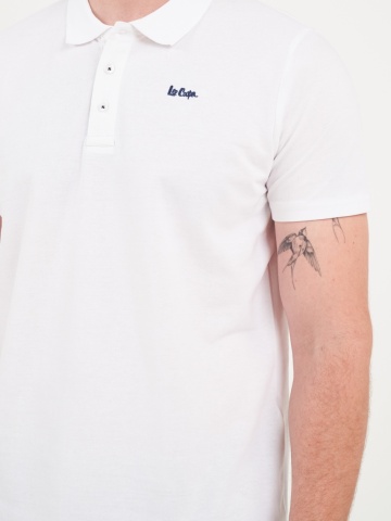 Lee Cooper - Tricou barbat polo de culoare uniforma - Img 2