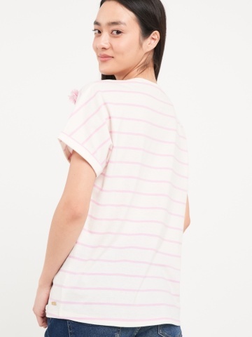 Lee Cooper - Tricou dama cu dungi si detalii - Img 5