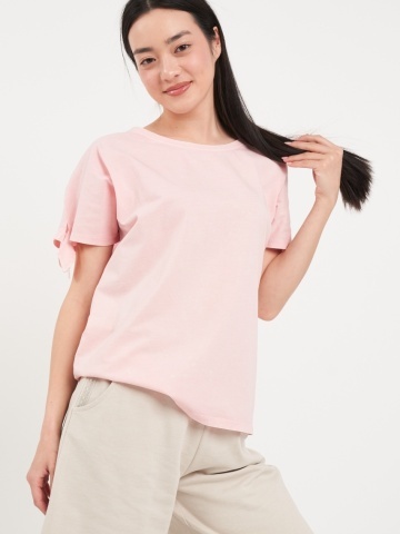 Lee Cooper - Tricou dama cu maneca scurta de culoare uniforma