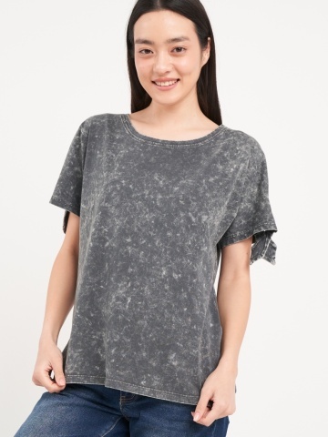 Lee Cooper - Tricou dama cu maneca scurta de culoare uniforma - Img 5