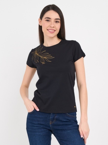 Lee Cooper - Tricou dama cu maneca scurta si detalii
