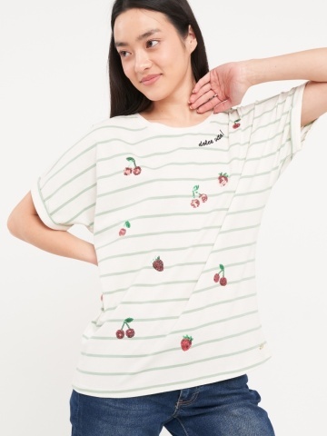Lee Cooper - Tricou dama cu maneca scurta si detalii