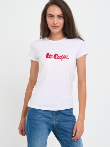 Lee Cooper - Tricou dama cu maneca scurta si logo aplicat - Img 3