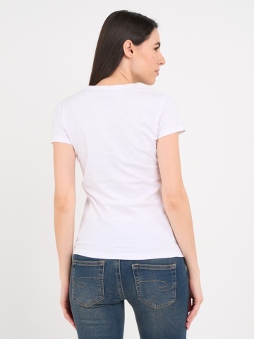 Lee Cooper - Tricou dama cu maneca scurta si logo - Img 3