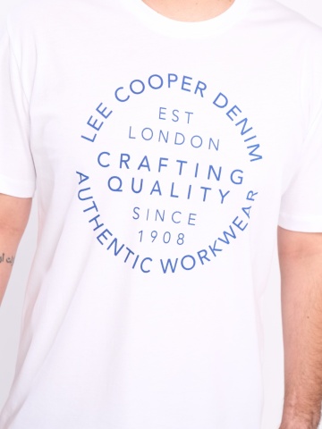 Lee Cooper - Tricou maneca scurta barbat cu detalii text logo - Img 4