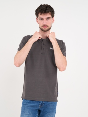 Lee Cooper - Tricou polo barbat de culoare uniforma