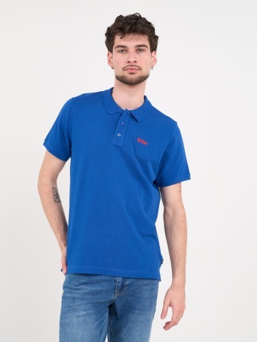 Lee Cooper - Tricou polo barbat de culoare uniforma