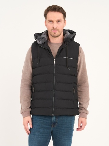 Lee Cooper - Vesta barbat cu gluga si detalii logo
