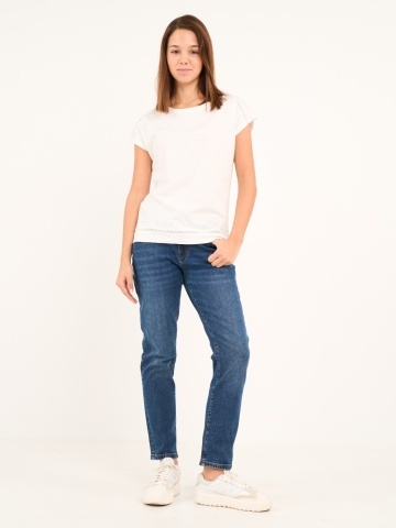 Timeout - Blugi dama boyfriend cu aspect decolorat - Img 9