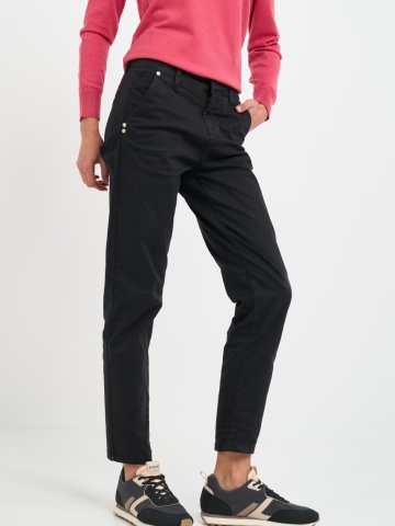 Timeout - Pantaloni dama de culoare inchisa cu buzunare oblice - Img 5