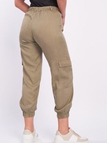 Timeout - Pantaloni lungi dama cu buzunare de culoare uniforma - Img 6