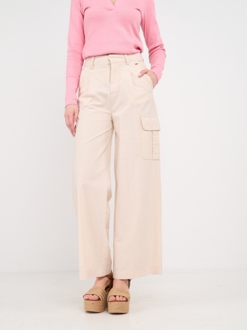 Timeout - Pantaloni lungi dama cu buzunare de culoare uniforma - Img 8