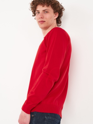 Timeout - Pulover barbat de culoare uniforma cu logo - Img 2