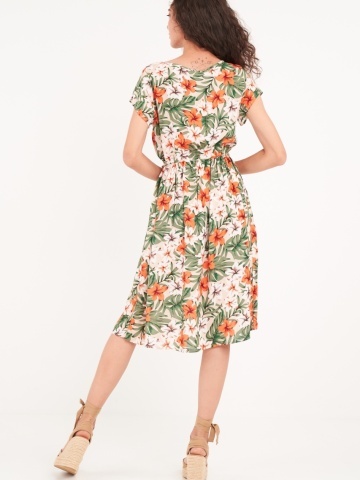 Timeout - Rochie dama cu imprimeu floral - Img 4