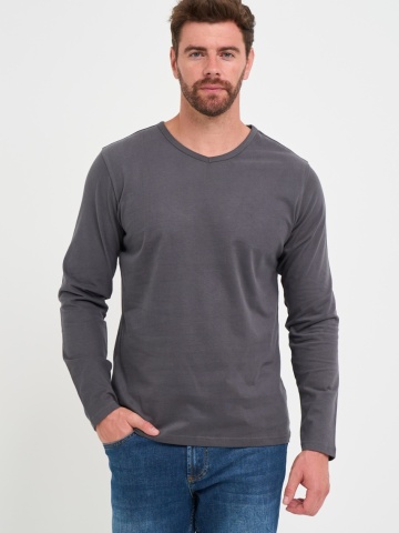 Timeout - Tricou barbat cu maneca lunga cu logo aplicat