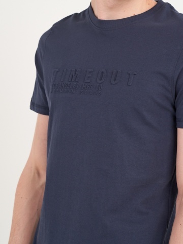 Timeout - Tricou barbat cu maneca scurta si detalii logo - Img 3
