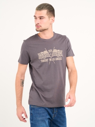 Timeout - Tricou barbat cu maneca scurta si imprimeu