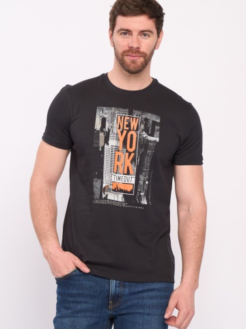 Timeout - Tricou barbat maneca scurta cu imprimeu oras