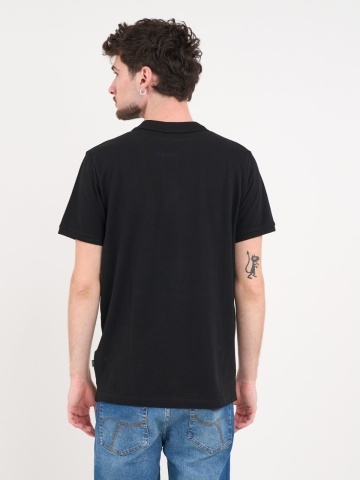Timeout - Tricou barbat polo de culoare uniforma cu logo - Img 2