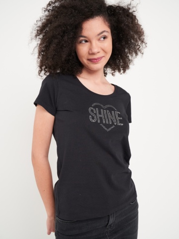Timeout - Tricou dama cu imprimeu texturat - Img 3